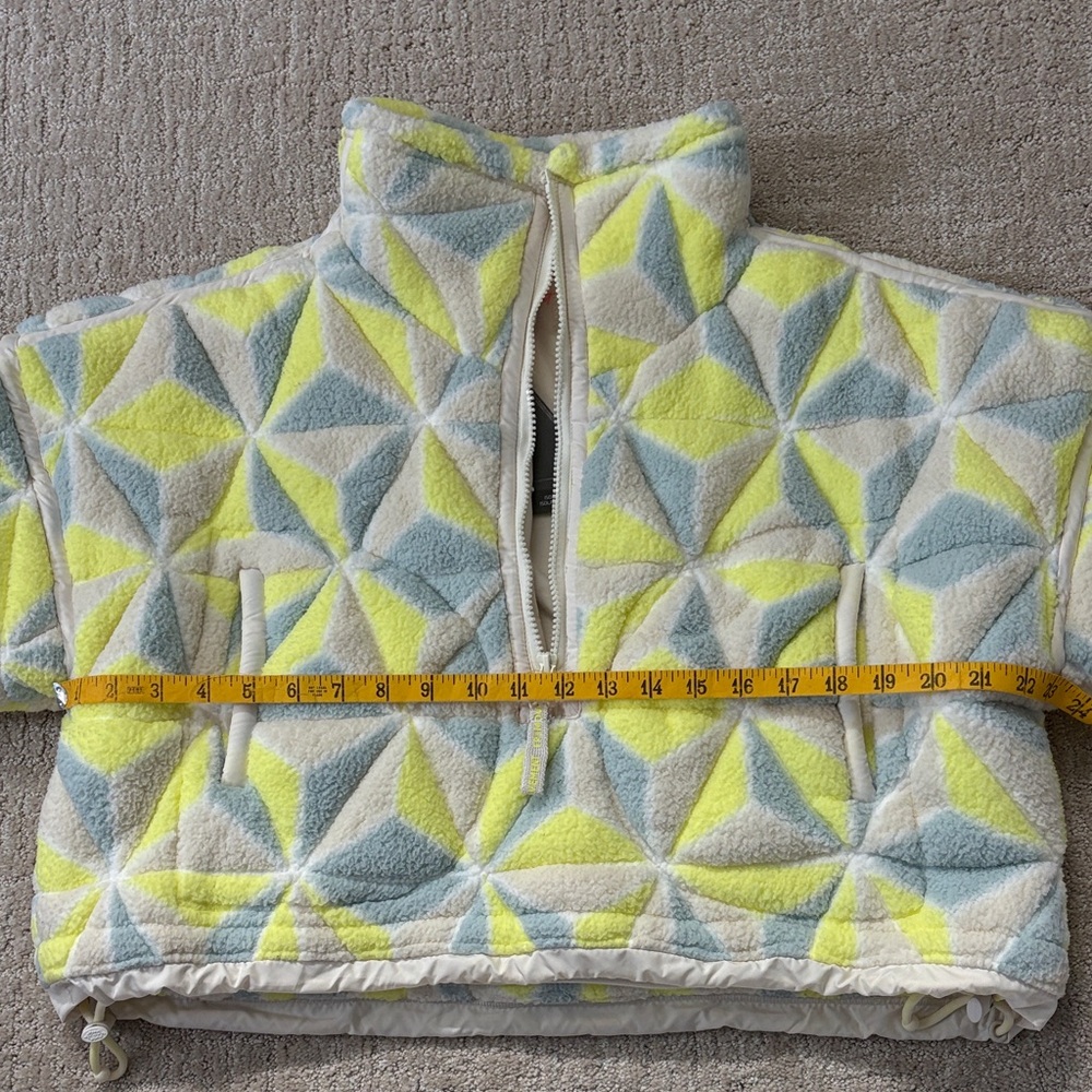 FP Movement Cropped Coat Geometric Pattern - Yell… - image 3